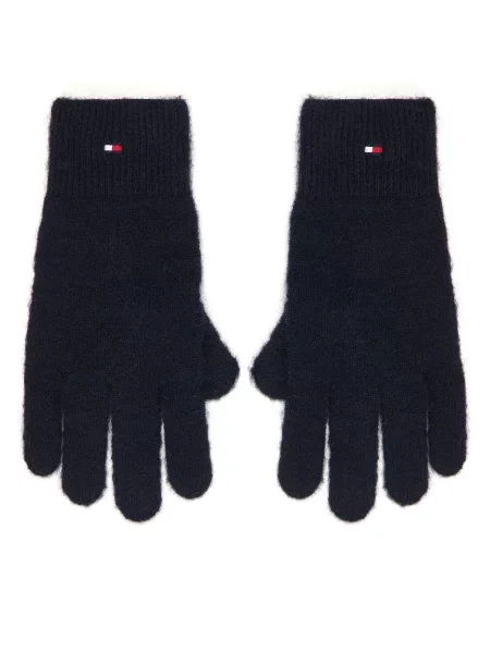 Tommy Hilfiger Rukavice s prímesou vlny modrá