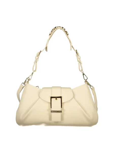 Lniana torebka crossbody Valentino Bags beżowa