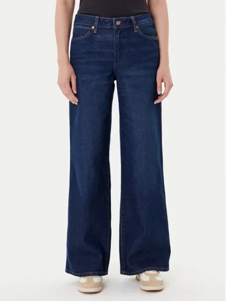 Wrangler Τζιν World Wide Σκούρο Wide Leg μπλε