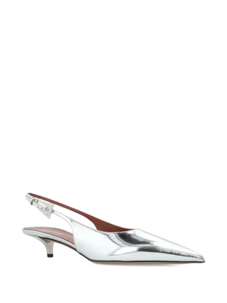 Pantofi cu toc Paris Texas slingback gri