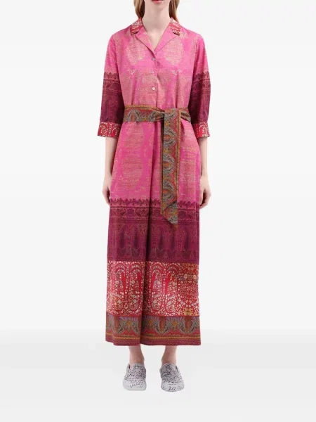 Sukienka koszulowa Pierre Louis Mascia garniturowa różowa