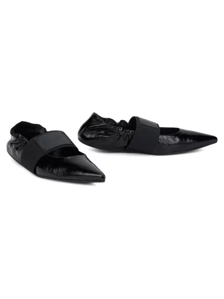 Balerinki Givenchy skórzane czarne