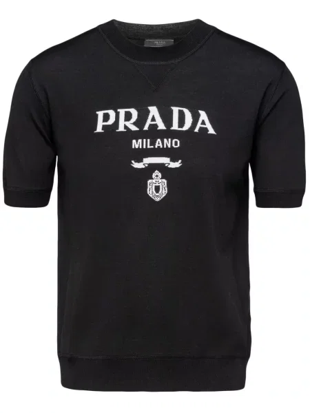 Cămașă Prada tricotate negru