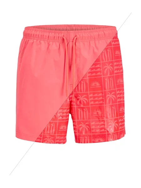 JACK & JONES Șorturi de baie JPSTMAUI corai / orange roșu