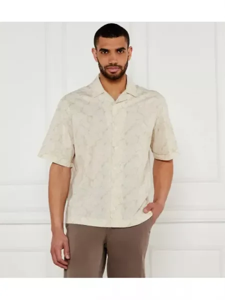 BOSS ORANGE Cămașă Lapisy_M | Relaxed fit bej
