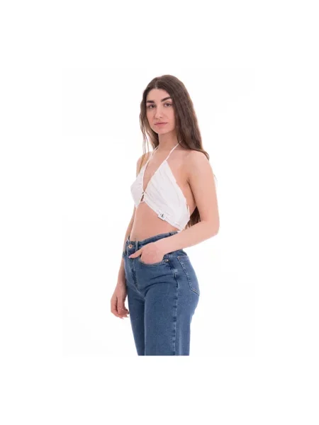 Top Calvin Klein Jeans wiązany biały