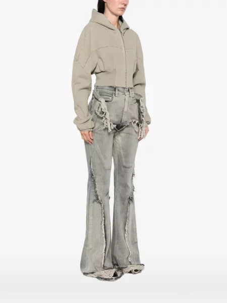 Decupat hanorac cu glugă Rick Owens Drkshdw gri