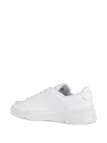 Sneakersy On sznurowane koronkowe białe