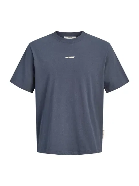 JACK & JONES Tricou JCOCLUB ecru / albastru închis alb