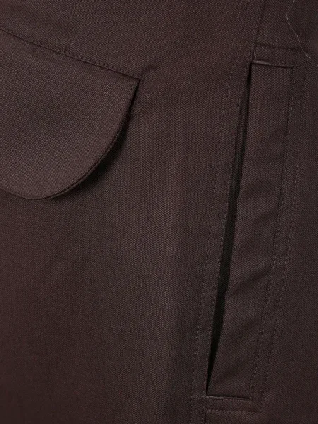 Pantaloni Entire Studios de lână maro
