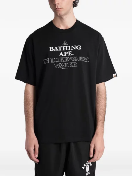 Tricou A Bathing Ape® cu imagine negru