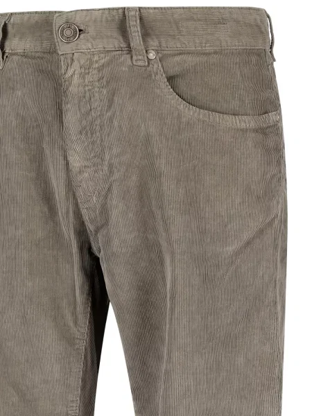 Pantaloni Pt Torino de catifea cord gri