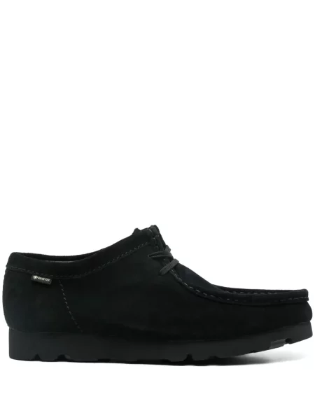 Pantofi derby Clarks Originals din piele de căprioară negru