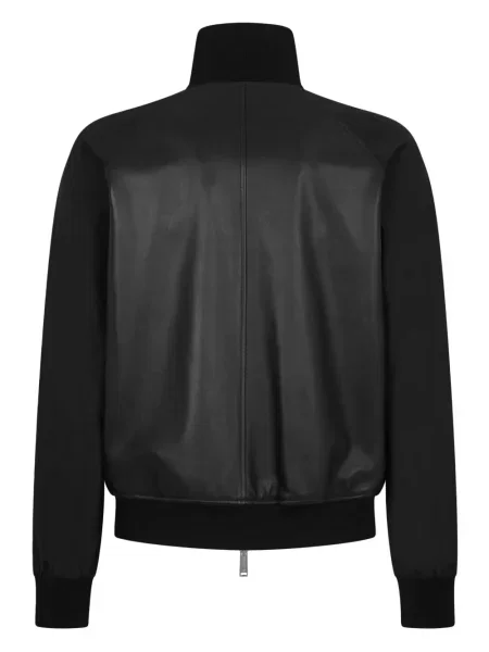 Kožená bunda Dsquared2 černá