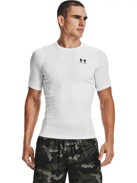 Under Armour Funkční tričko Ua HeatGear® Armour Compression Fit bílá