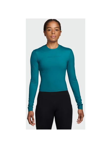 Koszulka z długim rękawem Nike Pro Sculpt Dri-FIT niebieskozielony XXS niebieska