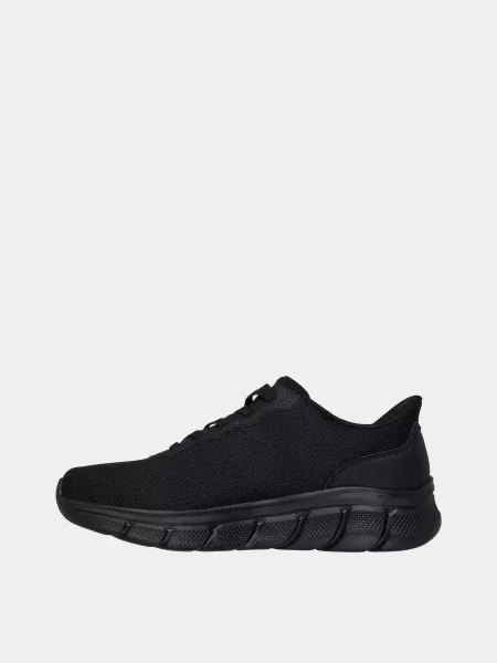 Кожаные повседневные кроссовки Skechers черные