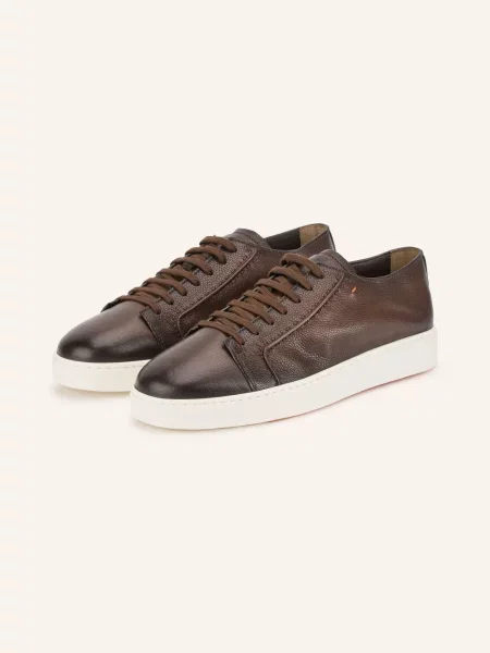 Santoni Sneakersy Clean braun