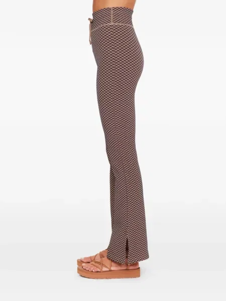 Pantaloni The Upside cu model pepito alergare maro