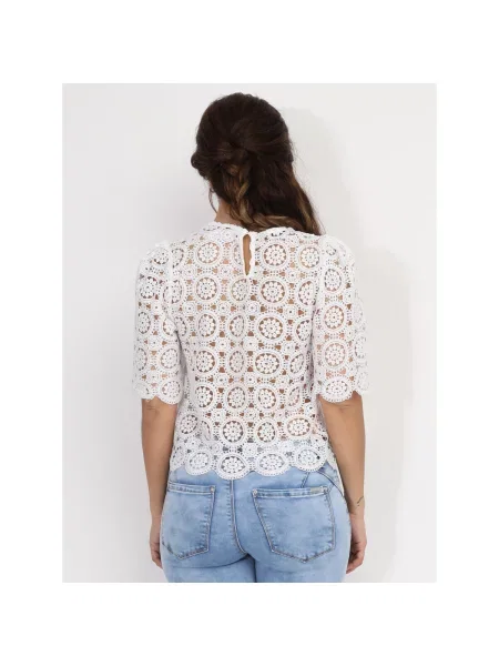 Top La Modeuse alb