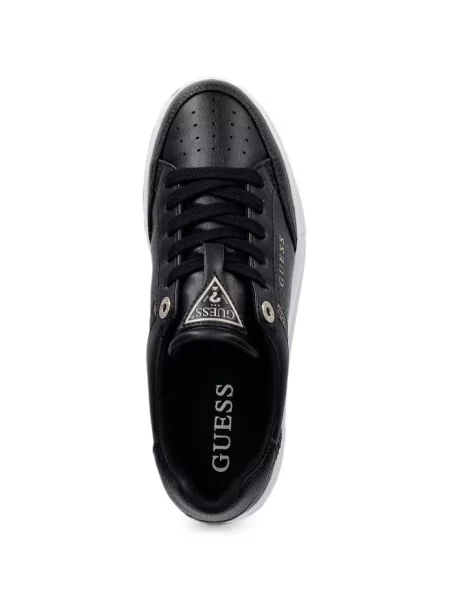 Sneakerși Guess cu imagine negru