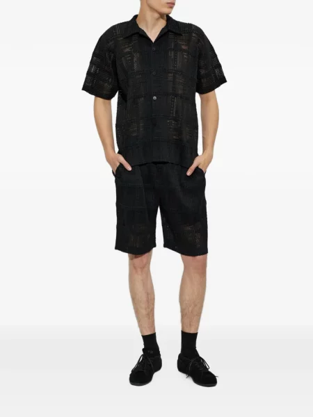 Къс риза Homme Plissé Issey Miyake черно