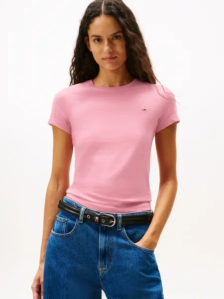 Tommy Jeans kratka majica roza