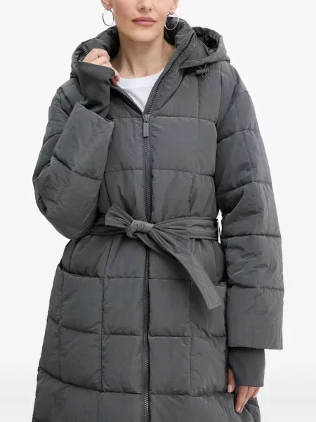 Palton Armani Exchange cu glugă gri