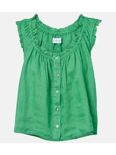 Top Velvet de in verde