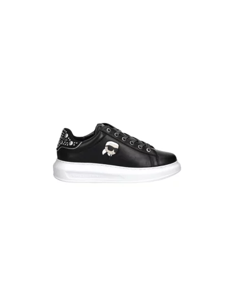 Sneakersy Karl Lagerfeld skórzane czarne