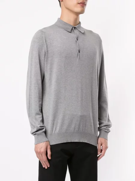 Tricou polo John Smedley gri