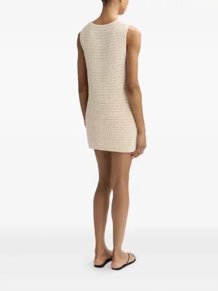 Rochie mini Soft Goat fără mâneci de costum