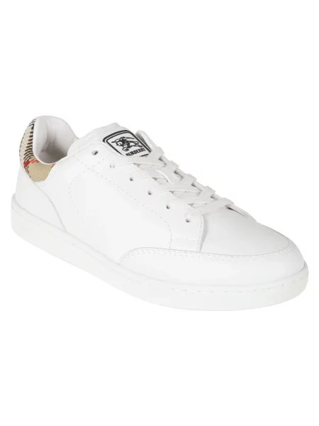 Sneakersy Burberry skórzane białe