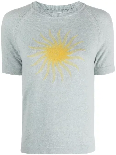 Top Barrie z kaszmiru niebieski