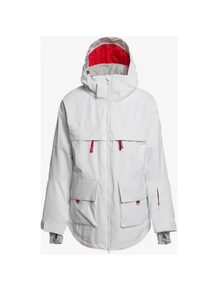 Kurtka Roxy Chloe Kim Biało-Czerwona L biała