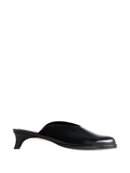 Papuci tip mules By Far din piele negru