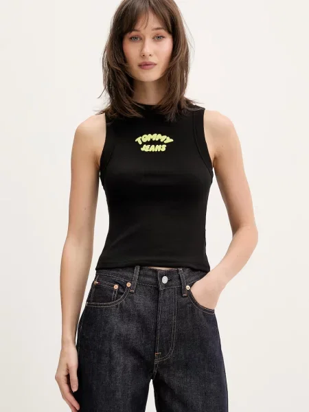 Top Tommy Jeans černý