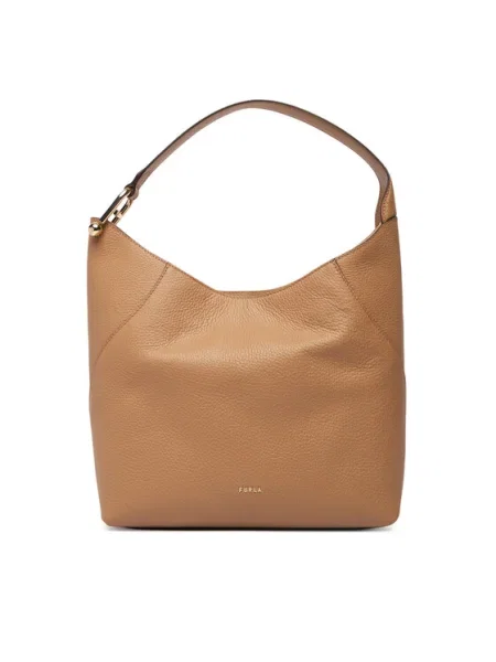 Táska Furla Lara M IT Barna bézs