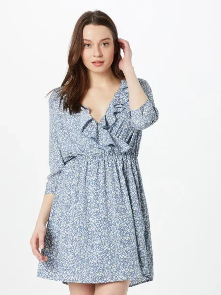ABOUT YOU Rochie tip bluză Gwen albastru deschis alb