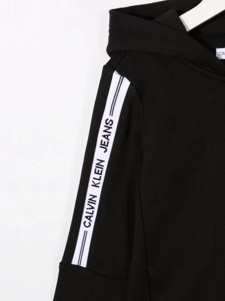 Bluza z kapturem dziecięca Calvin Klein czarna