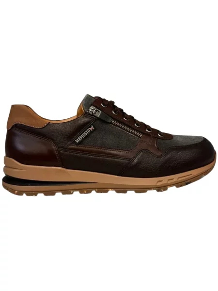 Sneakersy Mephisto skórzane brązowe