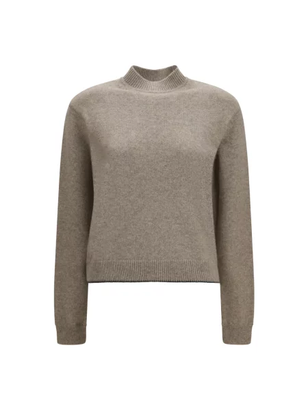 Sweter Jacquemus z kaszmiru beżowy