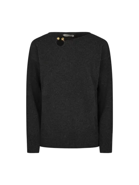 Sweter Alberta Ferretti wełniany szary