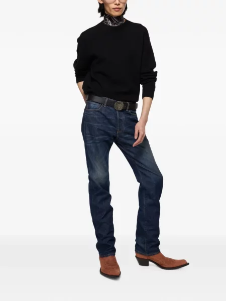 Pulover Acne Studios din cașmir cu autograf negru