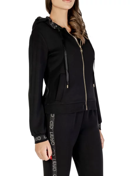 Bluza z kapturem Liu Jo z kapturem czarna