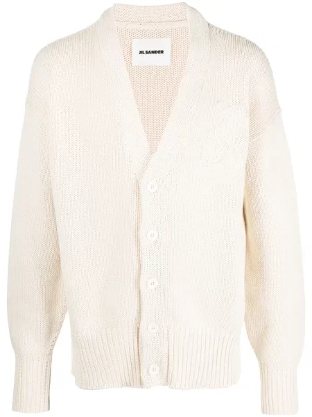 Cardigan Jil Sander cu broderie