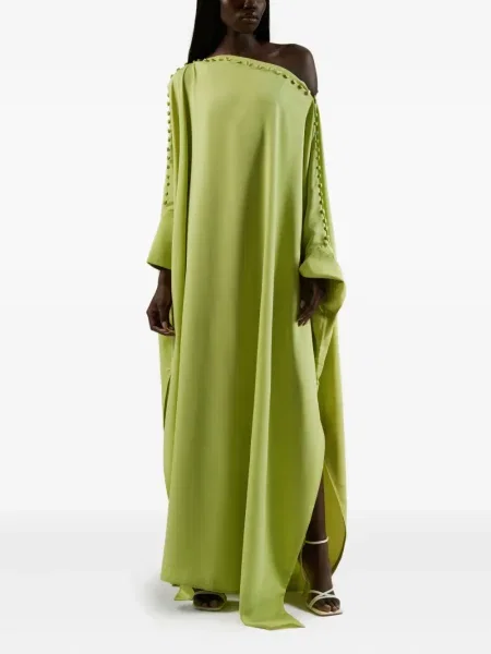 Rochie Taller Marmo cu un umăr gol verde