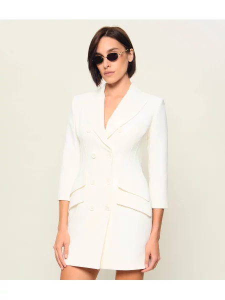 Elisabetta Franchi Rochie alb