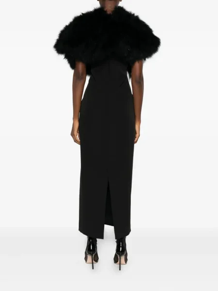 Rochie midi Giuseppe Di Morabito cu pene până la genunchi de costum negru