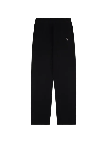 Pantaloni Sporty & Rich cu broderie negru